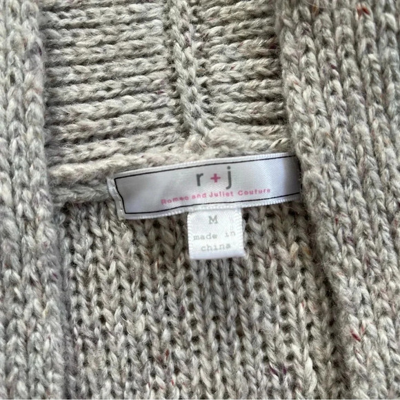 Romeo & Juliet Couture Knit Open Cardigan With Pockets Women’s Medium - Picture 5 of 8